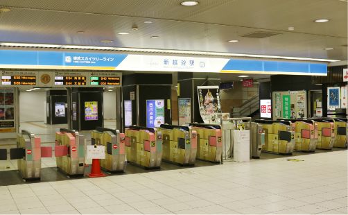 新越谷駅の改札