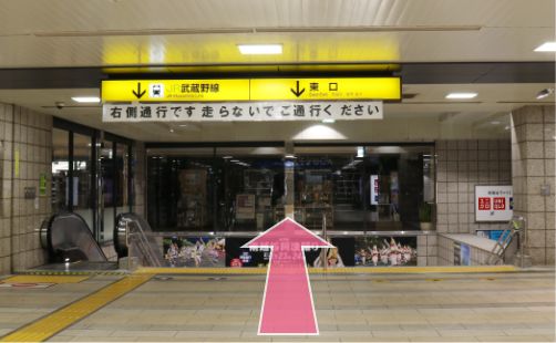 新越谷駅の構内