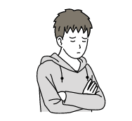 悲しそうな男性