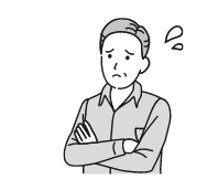 不安そうなおじいさん